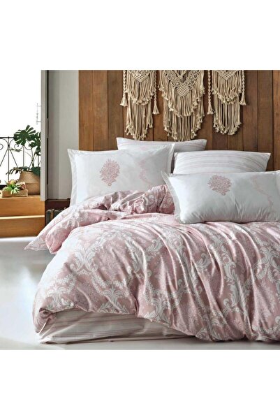 DENİZLİ ÇEYİZ Fiorita Pink Clasy Double Ranforce Duvet Cover Set