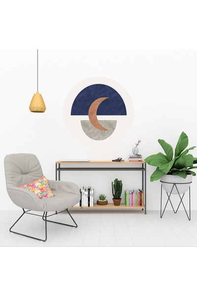 KOSS Dijital Αυτοκόλλητο με γεωμετρικά σχήματα και στρογγυλό φεγγάρι - Μοντέρ...