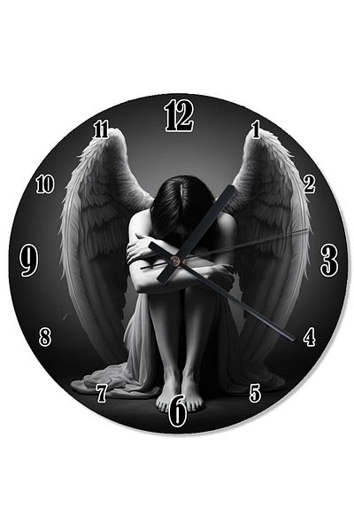 Tablomega Sad Angel Woman Decorative Wall Clock