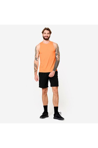 Decathlon Domyos Men's Athlete Tank Top - Orange