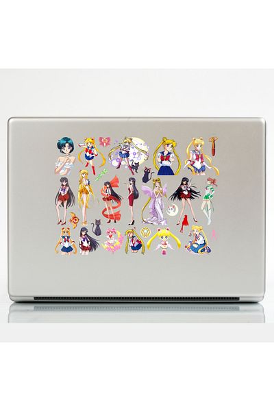Ororabutik Σετ αυτοκόλλητων Anime Sailor Moon 48 τμχ - Σετ αυτοκόλλητων Scrapbook Bullet Journal