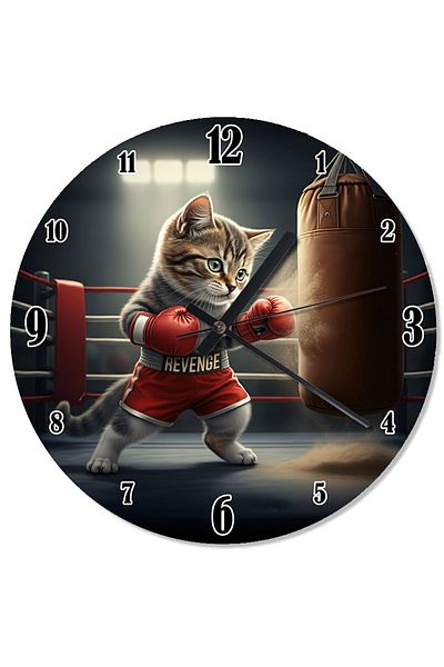 Tablomega Sandbag and Cat Design Wall Clock