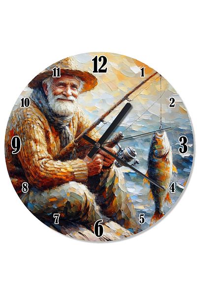 Tablomega Fisherman and Big Hunt Special Design Wall Clock