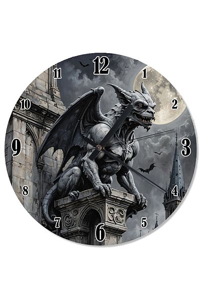 Tablomega Devil Statue Shaped Wall Clock
