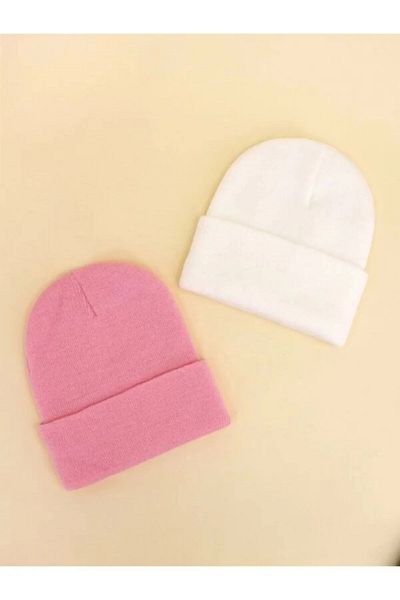 MinaCarin Basic Beanie Σετ 2 Unisex