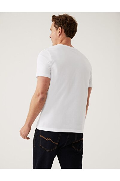 Marks & Spencer Saf Pamuklu Kısa Kollu T-shirt