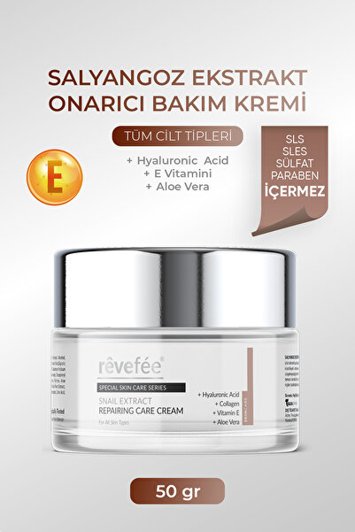 Revefee Salyangoz Ekstrat Onarıcı Bakım Kremi
