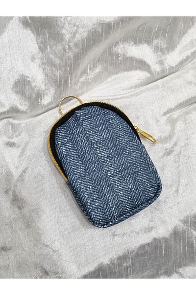 Brassito Stylish One-Eyed Coin Purse - Keychain with Color and Pattern Options