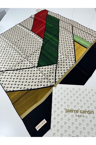 Pierre Cardin Φουλάρι 100% Μεταξωτό (Silk) Ecru Crepe Satin - 8846230-313