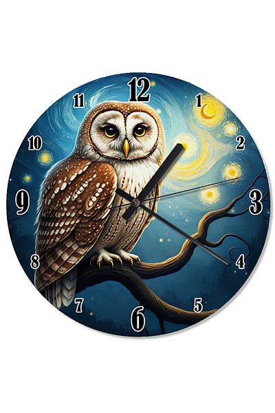 Tablomega Night Owl Observation Design Wall Clock