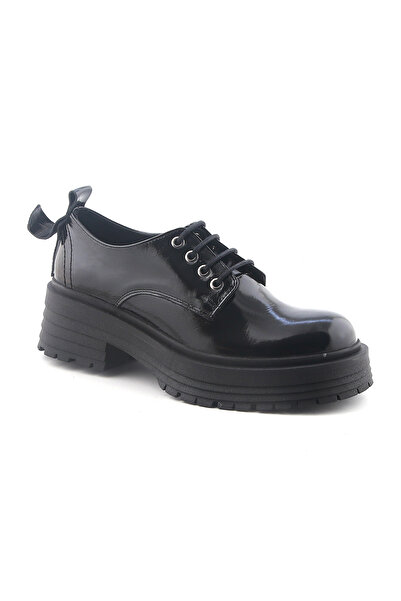 John May Women / Girls Oxford - Black Patent Leather 295 John May Classic Rc-24K-001-R39306