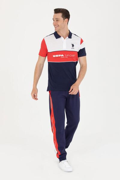 U.S. Polo Assn. تي شيرت أبيض بياقة بولو للرجال 1573740