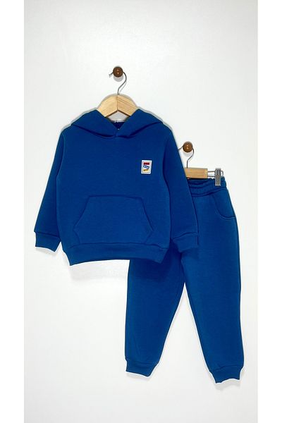 Kocaman Bebe 3 Thread Raised Sweat-Shirt Set with Epaulettes