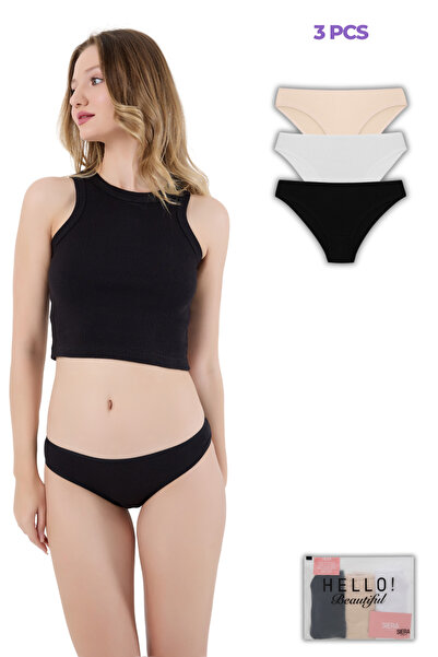 Kadın Bikini Slip 3'lü Set - Zamansız Zerafet
