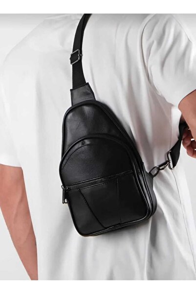 Liva Genuine Leather Cross Strap Chest and Shoulder Bag Body Bag