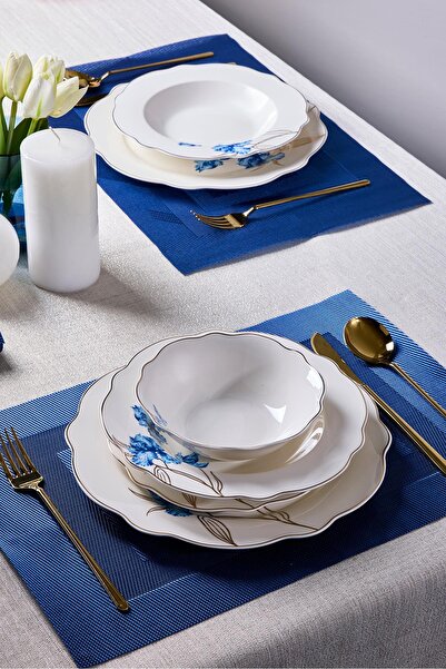 Perotti Porselen Queen Bone 24 Parça 6 Kişilik Yemek Takımı