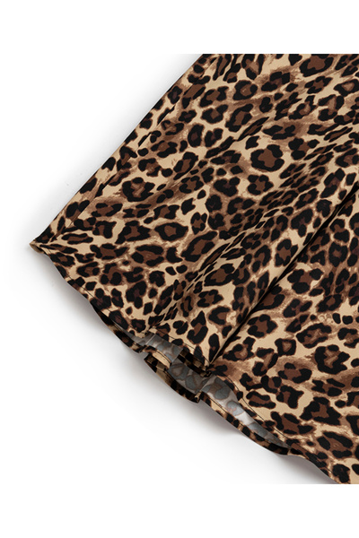 İpekyol Leopar desen midi etek