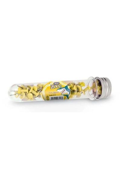 Mas Zoo Colorful Map Nail in Glass Tube YELLOW
