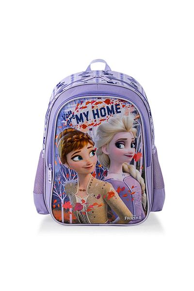 Frozen حقيبة مدرسية ابتدائية مرخصة من Frocx Disney Frozen II مكونة من حجرتين