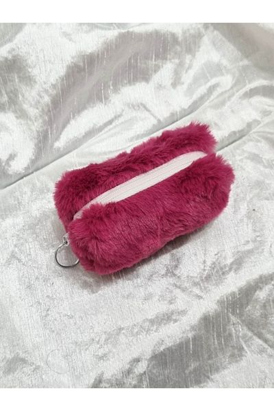 Brassito Women's Coin Purse Plush Color Choice Keychain Stylish Design