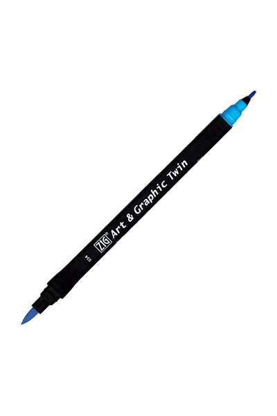 Zig Art & Graphic Twin Marker Drawing Pen 34 Cobalt Blue