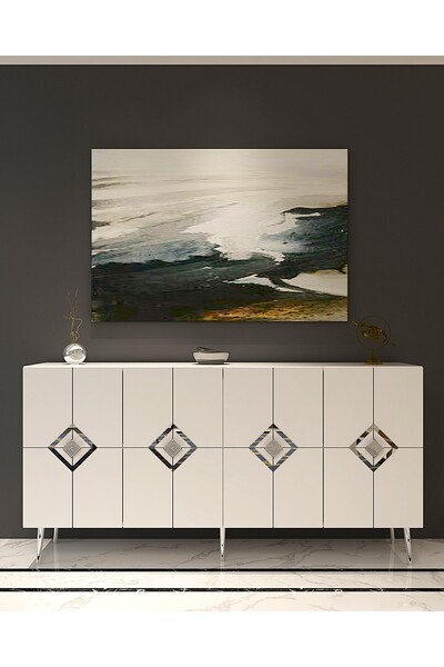 cantek dizayn ROBBERCT (KB150)  KONSOL BEYAZ-GÜMÜŞ