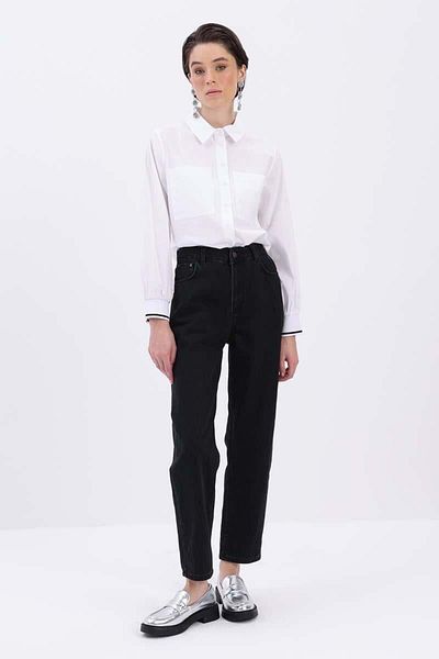 ALLDAY Μαύρο παντελόνι Mom Jean