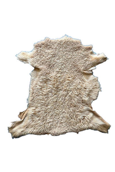 ln leather Gerçek Uzun Tüylü Koyun Postu - Naturel Uzun Tüylü Koyun Postu - D...