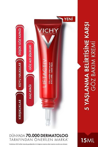 Vichy كريم تجديد العين لتقوية حاجز تحت العين، 15 مل