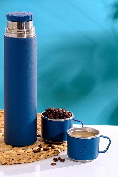 Penguen Stainless Steel 4-Cup Thermos 600ml - Keeping 6 Hours Warm, 12 Hours Cold Feature