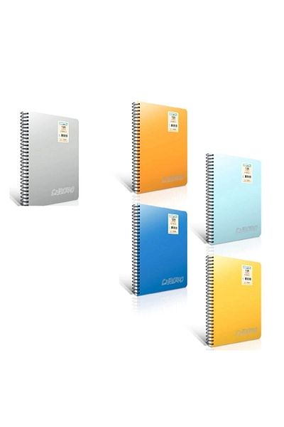 Chroma Gıpta 160 Sheets A4 Chromo Spiral Plastic Cover Checked Notebook 1344