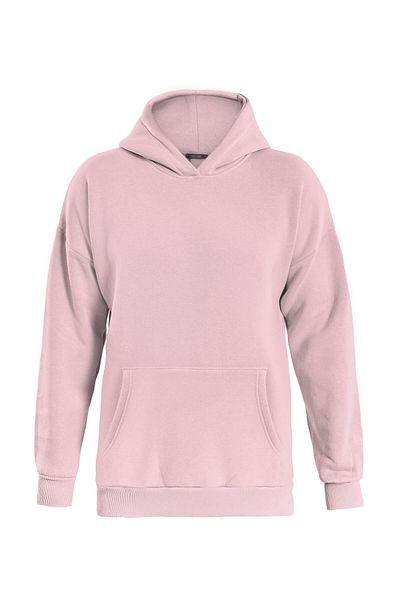 SOFTWAY Unisex Are You Ok Honey εμπριμέ φούτερ με κουκούλα με μαλακό φλις εσωτερικά - ΡΟΖ