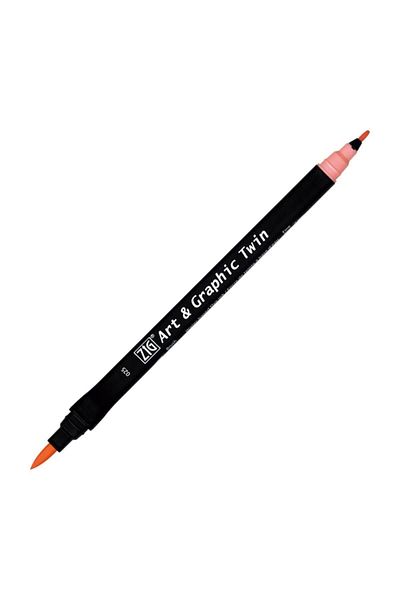 Zig Art & Graphic Twin Marker Drawing Pen 25 Light Carmine