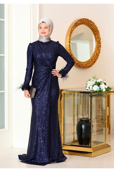 Aymira Tesettur Parıltı Büyük Beden Tesettür Abiye