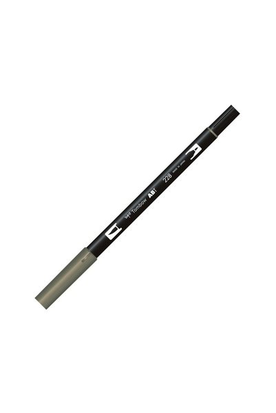 Tombow AB-T Dual Brush Pen Grafik Kalemi Gray Green 228