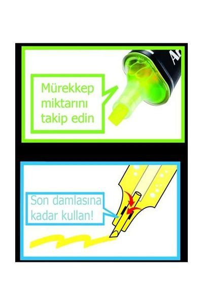 artline Vivix Highlighter Glossy Pen - Ink, Cut-Out Nib: 2.0-5.0mm, F.Yellow