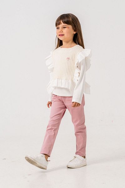 HAUSEkids 6-9 Years Old Butterfly Girl's 3-Piece Set - Dried Rose