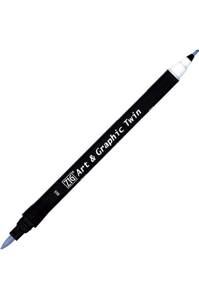 Zig Art & Graphic Twin Marker Drawing Pen 303 Sky Blue