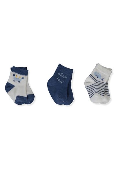 Bebetto 0-6m Sock Socks Set of 3 - Ship Size S667