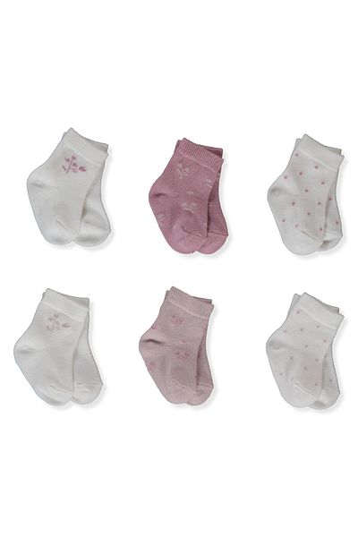 Bebetto Socket Socks 3-Piece (Nature) S 673 0-6 Months