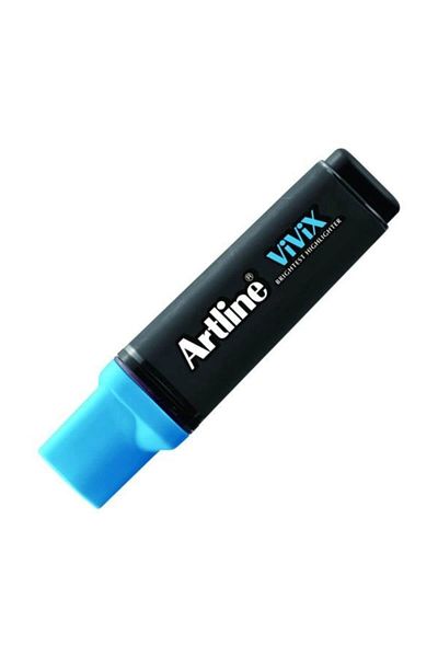 artline Vivix Highlighter with Bright Ink Cut Nib: 2.0-5.0mm Light Blue