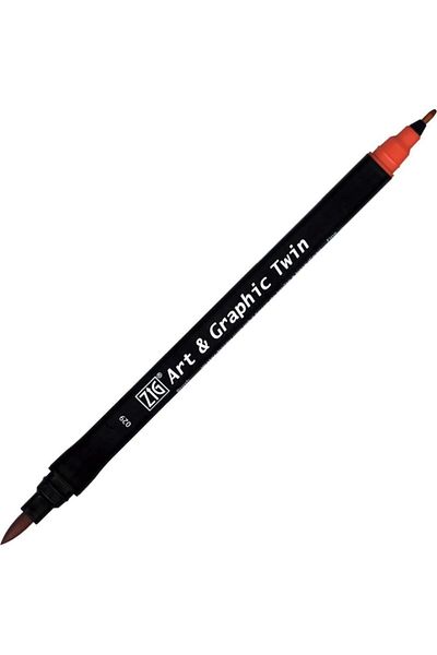 Zig Carmine 29 Twin Marker Art & Graphic Drawing Pen