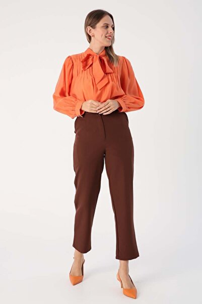 ALLDAY Bitter Coffee Slit Trousers
