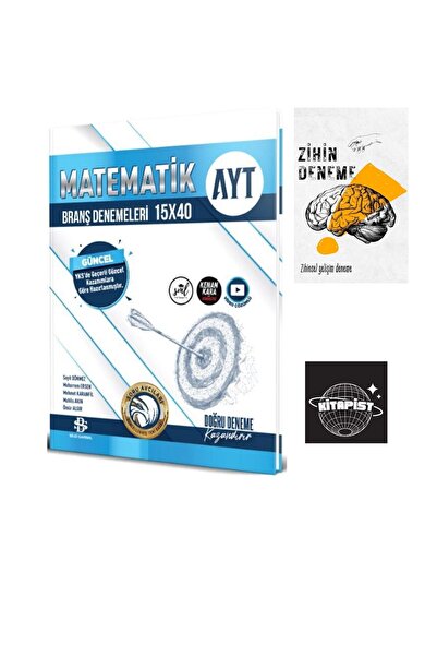Karma Kitaplar BİLGİSARMAL AYT MATEMATİK 15X40 BRANŞ DENEME-ZİHİNDENEME-İST485