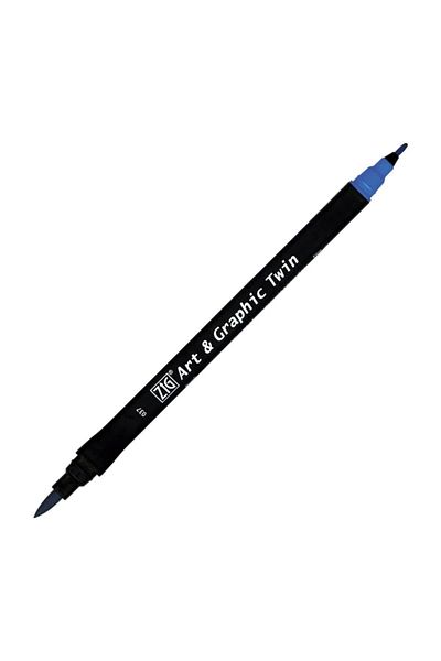 Zig Art & Graphic Twin Marker Drawing Pen 37 Persian Blue
