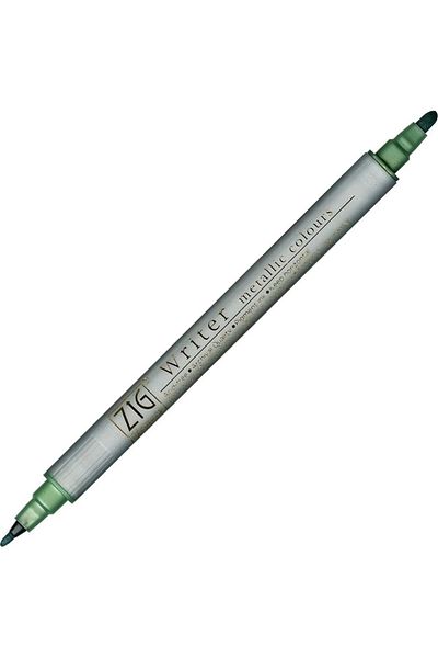 Zig Metallic Ms-8000 121 Green Double Sided Invitation Pen