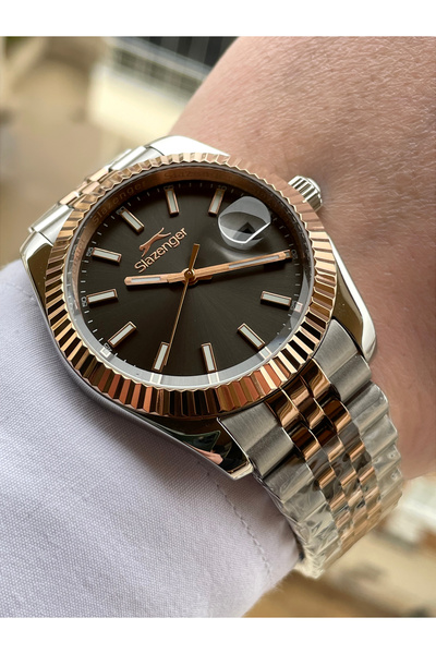 Slazenger 5 Atm Su Geçirmez 2 Yıl Garantili Çelik Erkek Kol Saati