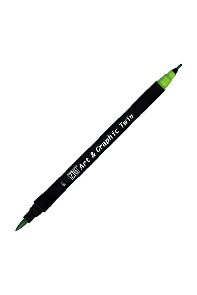 Zig Art & Graphic Twin Marker Drawing Pen 51 Light Green