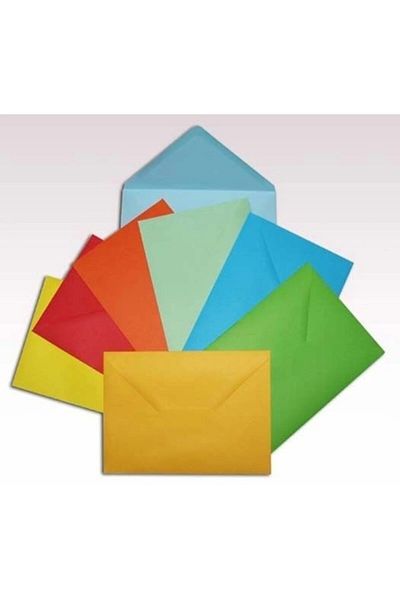 Umur 20 Colorful Embroidered Invitation Envelopes - 7x9 Cm