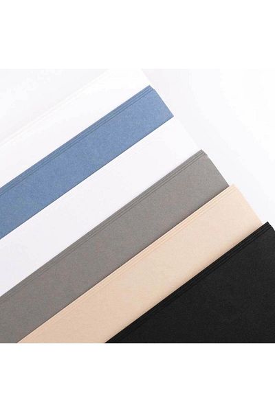 Clairefontaine Paint On Mix Media Stitched 250gr 24yp A4 Mixed Technical Drawing Block - 5 Colors Paper